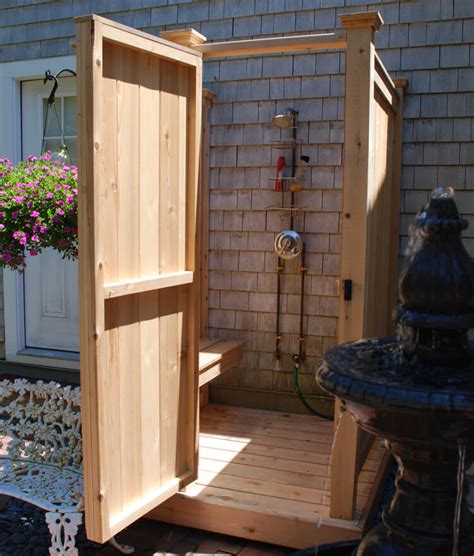 make your own outdoor shower